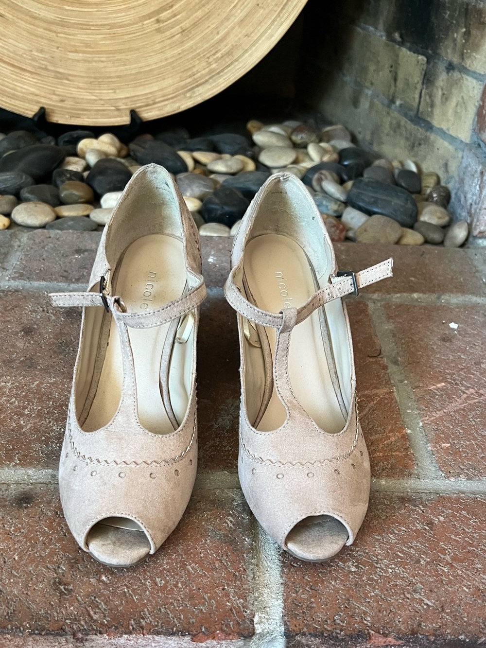 Nicole Wedge Namarillo Peep Toe Shoes